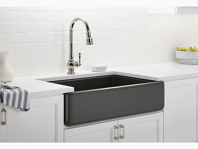 Whitehaven Undermount Single-Bowl Farmhouse Kitchen Sink w ...